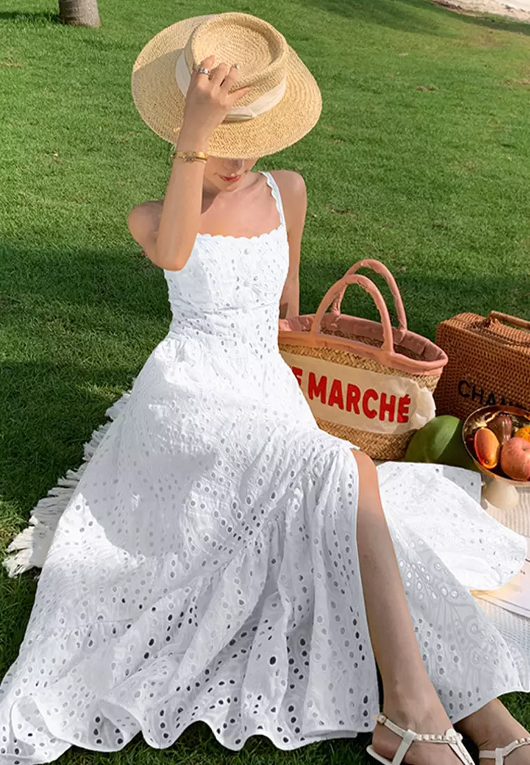 2025 New Printed Sling Style Dress CA24032623W