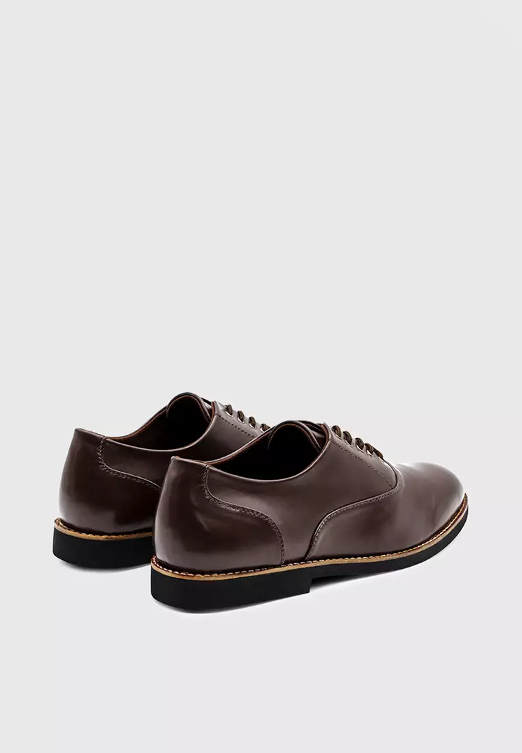 Dembele Brown Derby Shoes