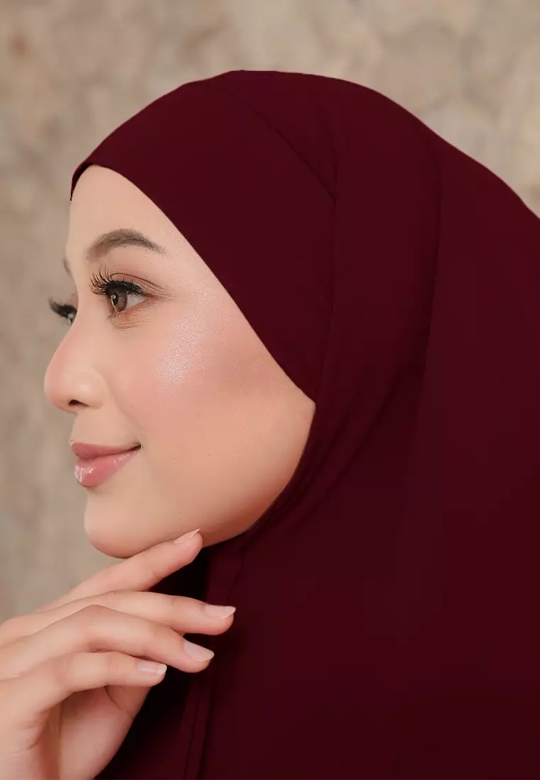 KHIBAN KHAIRA MAGNET PLUS NIQAB - DEEP MAROON