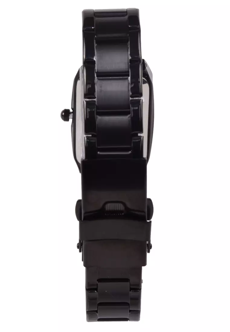 Viral Jam Tangan Analog Wanita - Black Case Black Dial - VR038