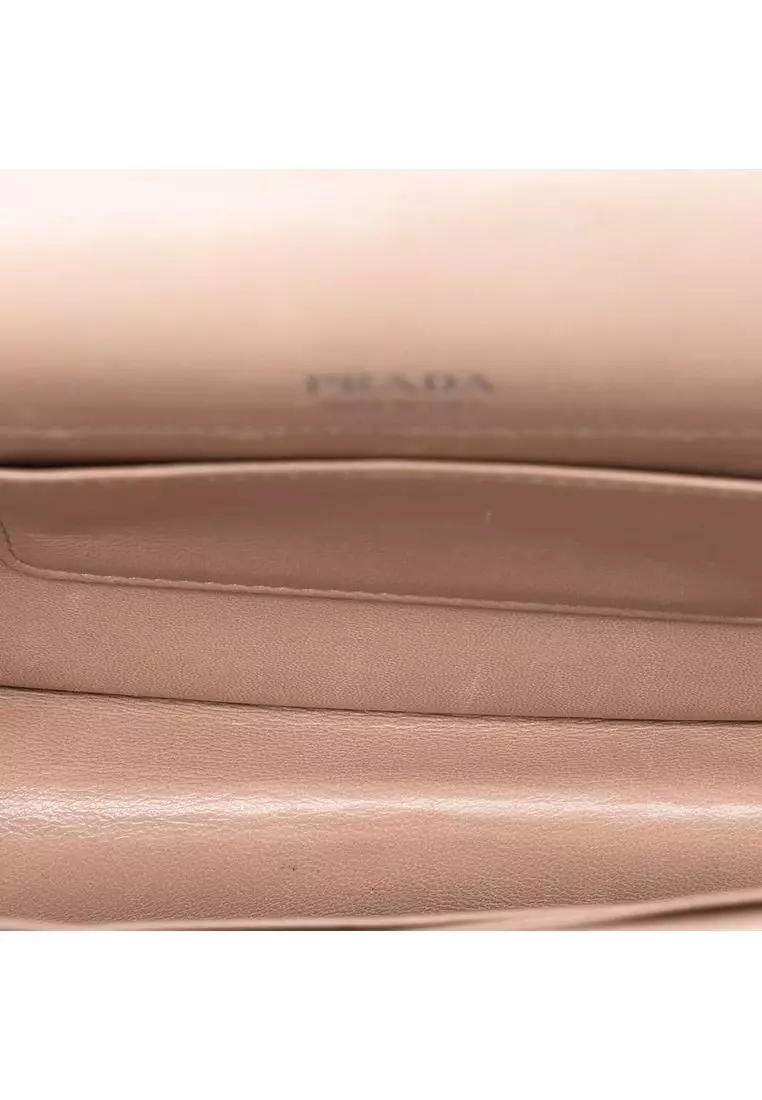 Pre-Loved Prada Mini Soft Calf Impunture Diagramme Crossbody