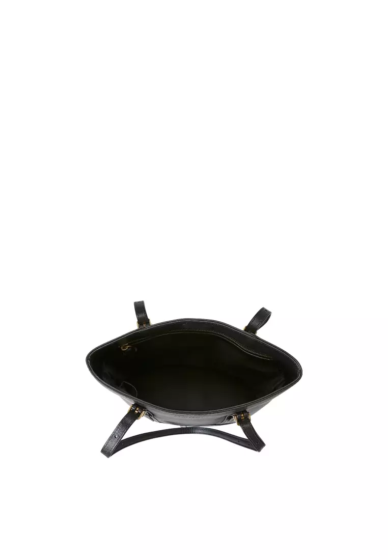 LYLE Portrait Tote - Embossed Black