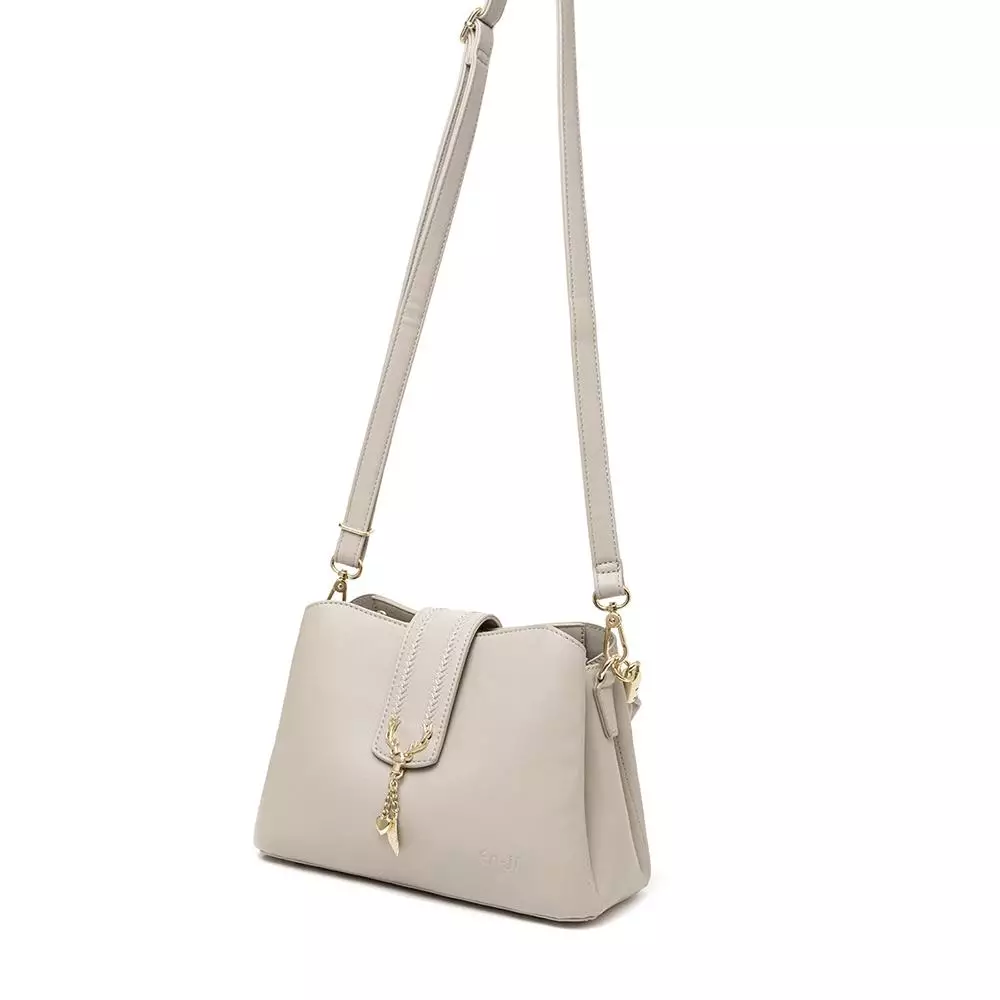 En-ji Sassi Handbag  - Latte