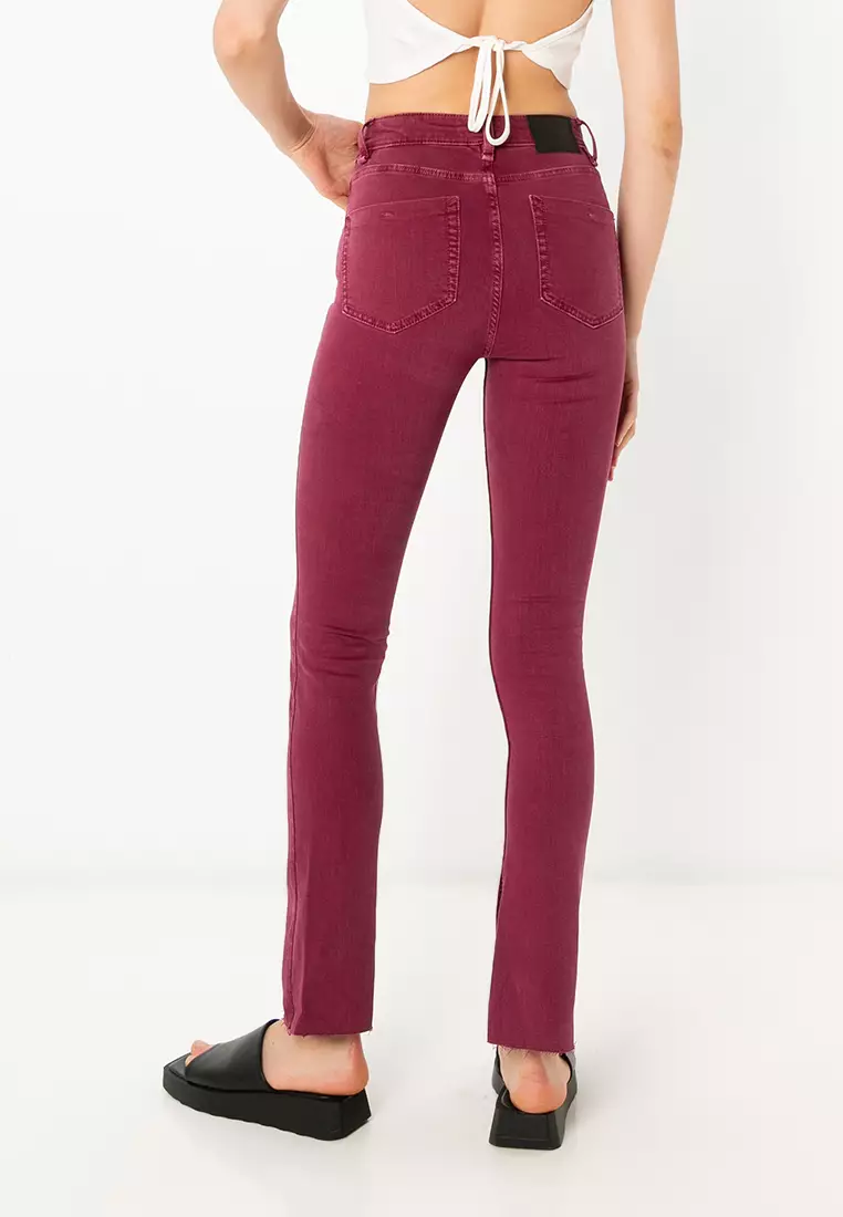 High Waist Skinny Trousers
