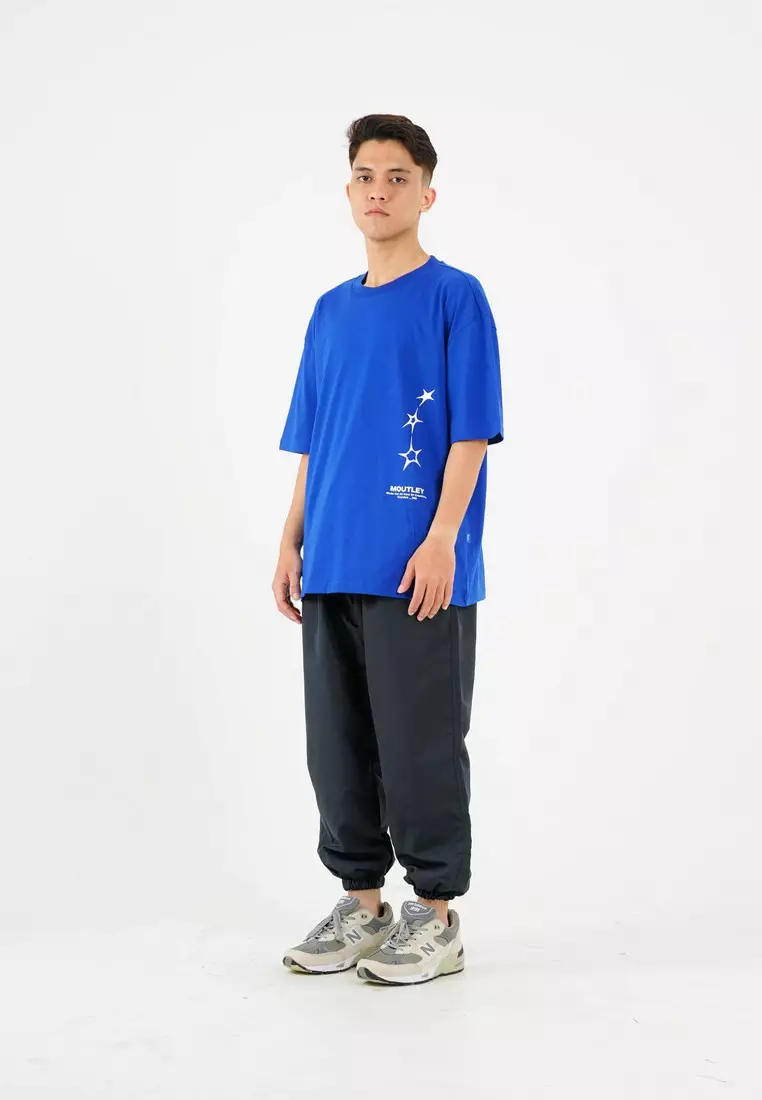 Moutley Oversized T-Shirt City Blue 050824