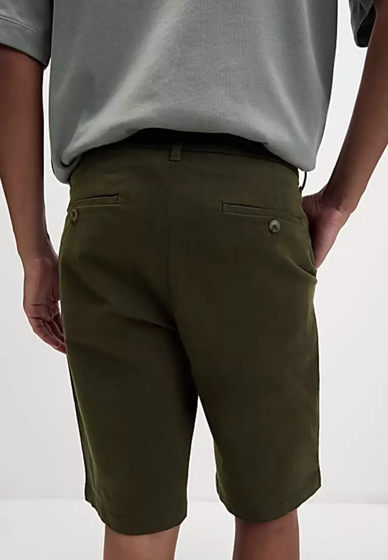 Regular Fit Stretch Chino Shorts