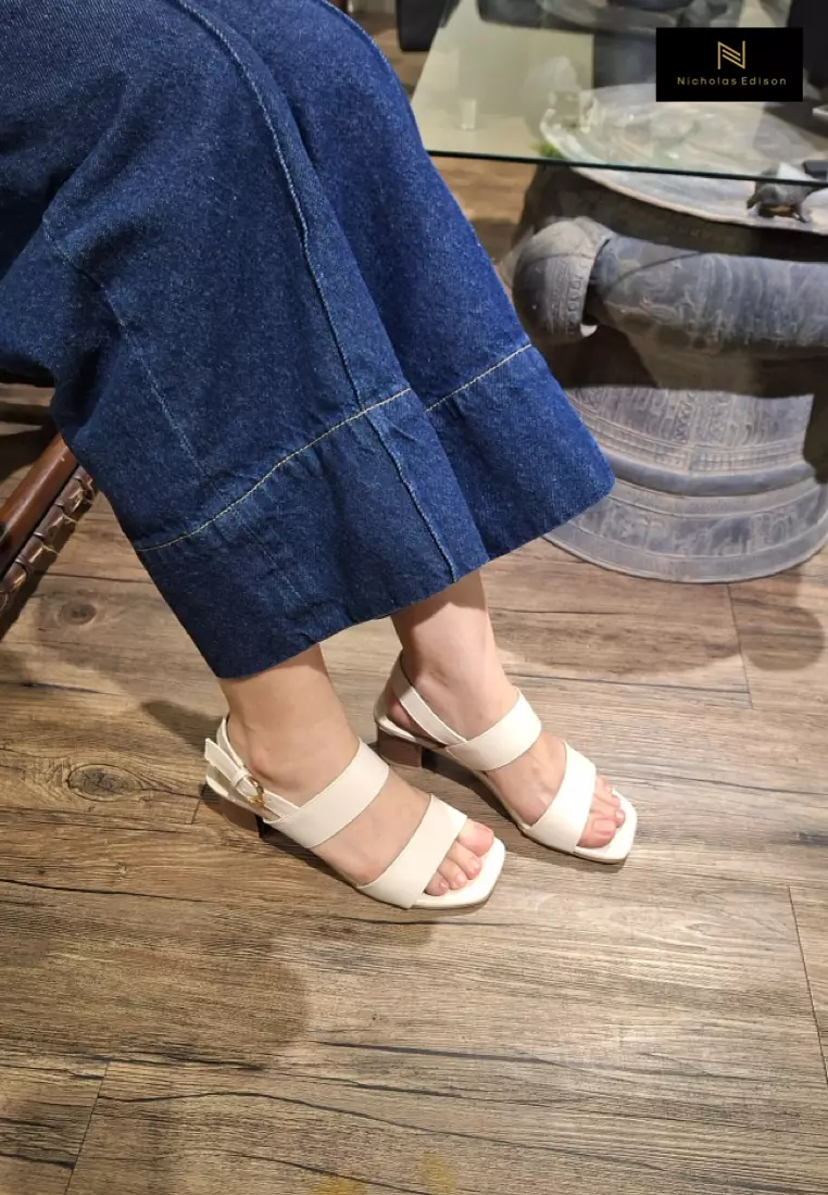 Nicholas Edison Heel Aiko Cream