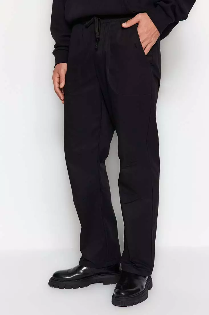 Men's black sales chino joggers