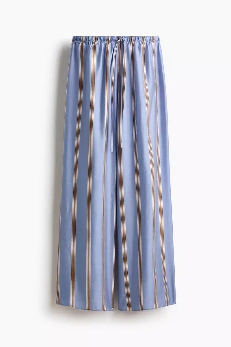 Wide drawstring trousers