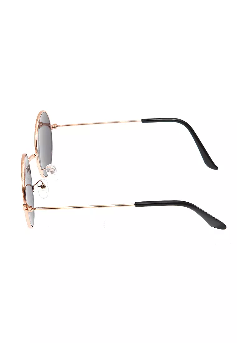 Enzio Kacamata Anak Pria UV Protection Sunglasses Kids Round Design Frame Material Alloy ORIGINAL - Purple