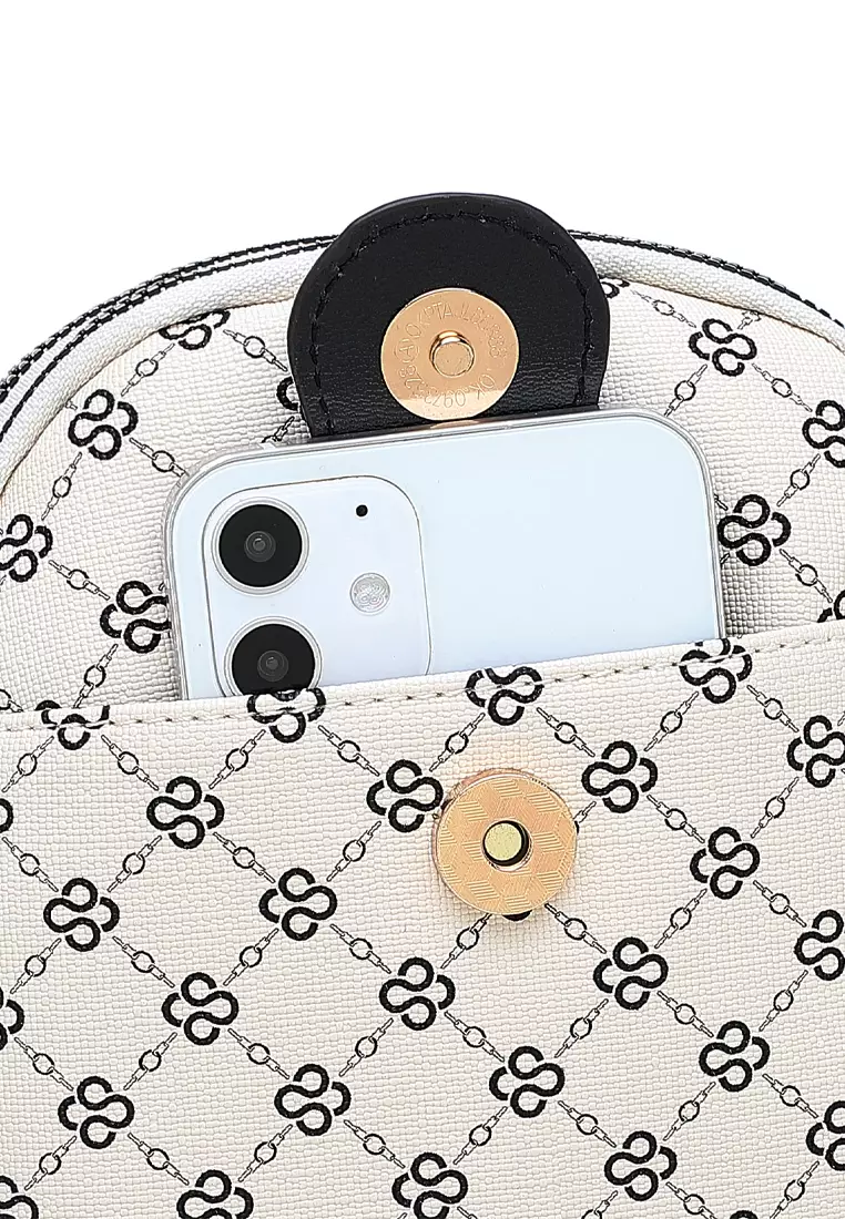 Women's Top Handle Bag / Sling Bag / Crossbody Bag - Beige