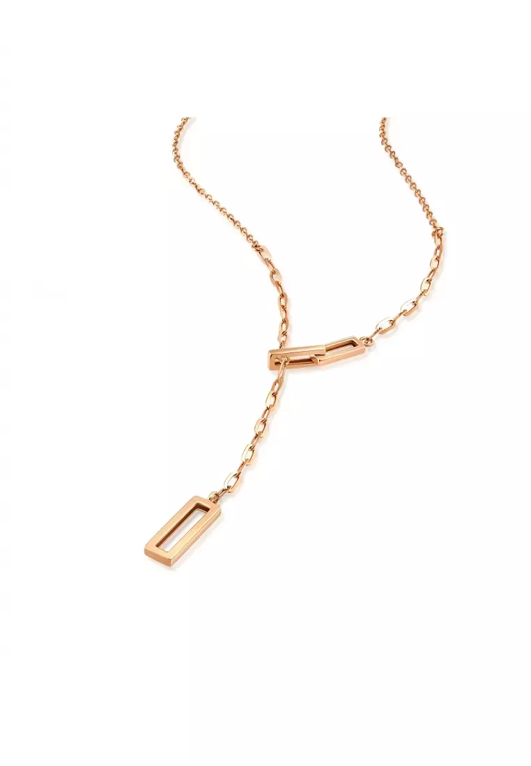 18K Rose Gold Necklace for Women 92505N