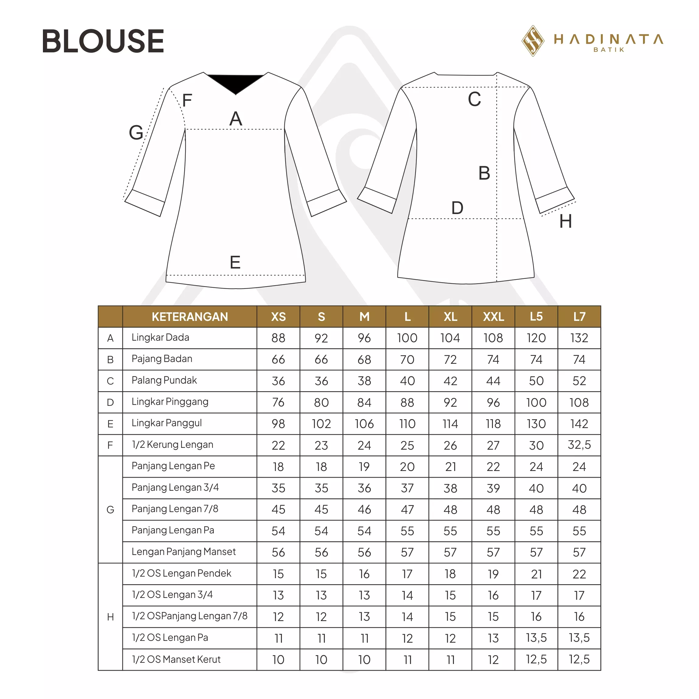 Hadinata Batik Wanita Superfine Blouse Desvita Dewandaru