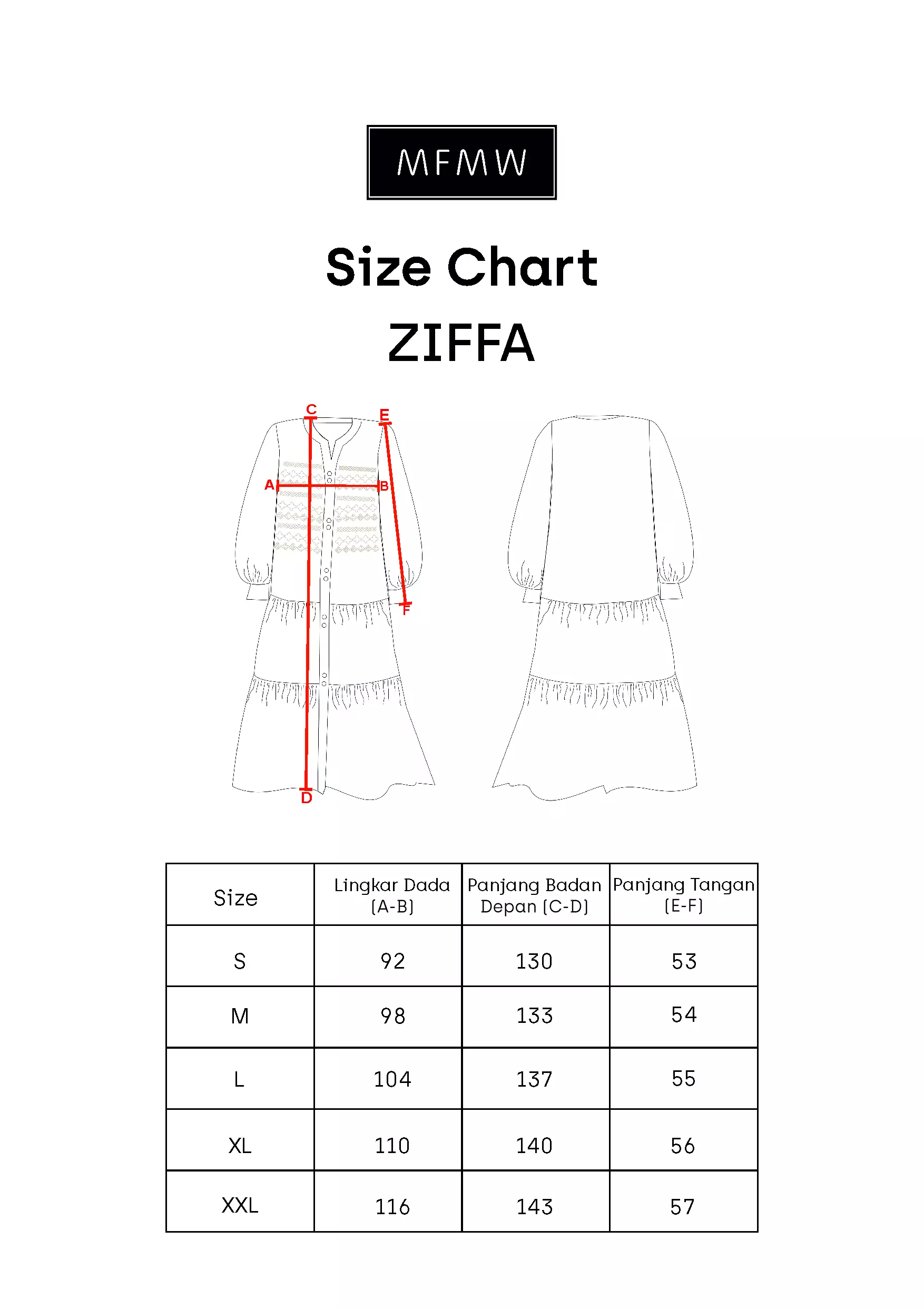 MFMW Ziffaa Dress Gamis Biru