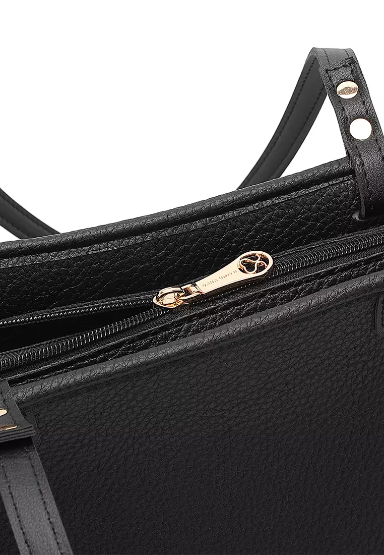 Women's Tote Bag / Shoulder Bag / Top Handle Bag - Black