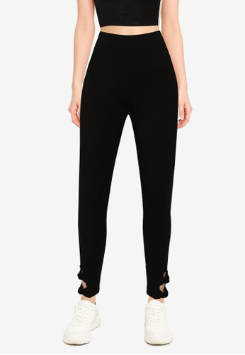 Old Navy black High Rise Ankle Double Knots Leggings 7395CAACDADFBAGS_1