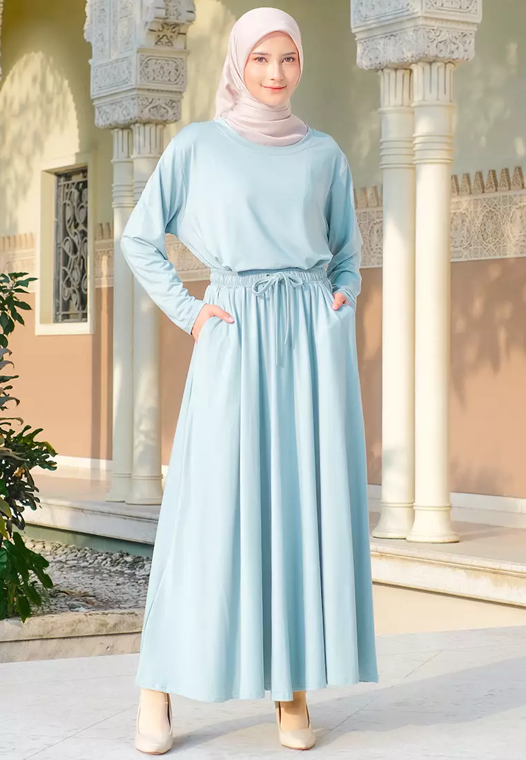 JV Hasanah Set Rok Tunik Rayon | Setelan Tunik Rayon Jumbo