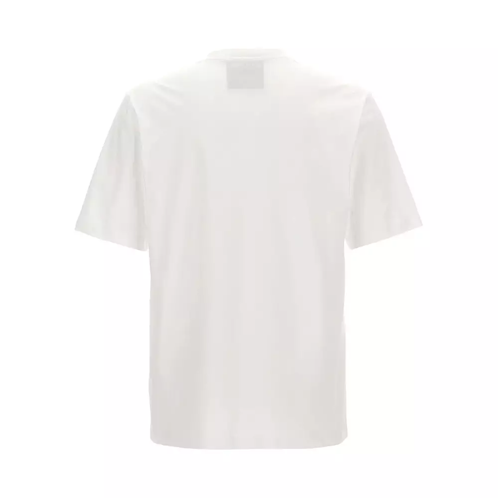 Tシャツ・カットソー Moschino FW24 UPSIDEDOWN LOGO SHIRT (02267035_1001) Moschino logo-print short-sleeve T-shirt | White | FARFETCH