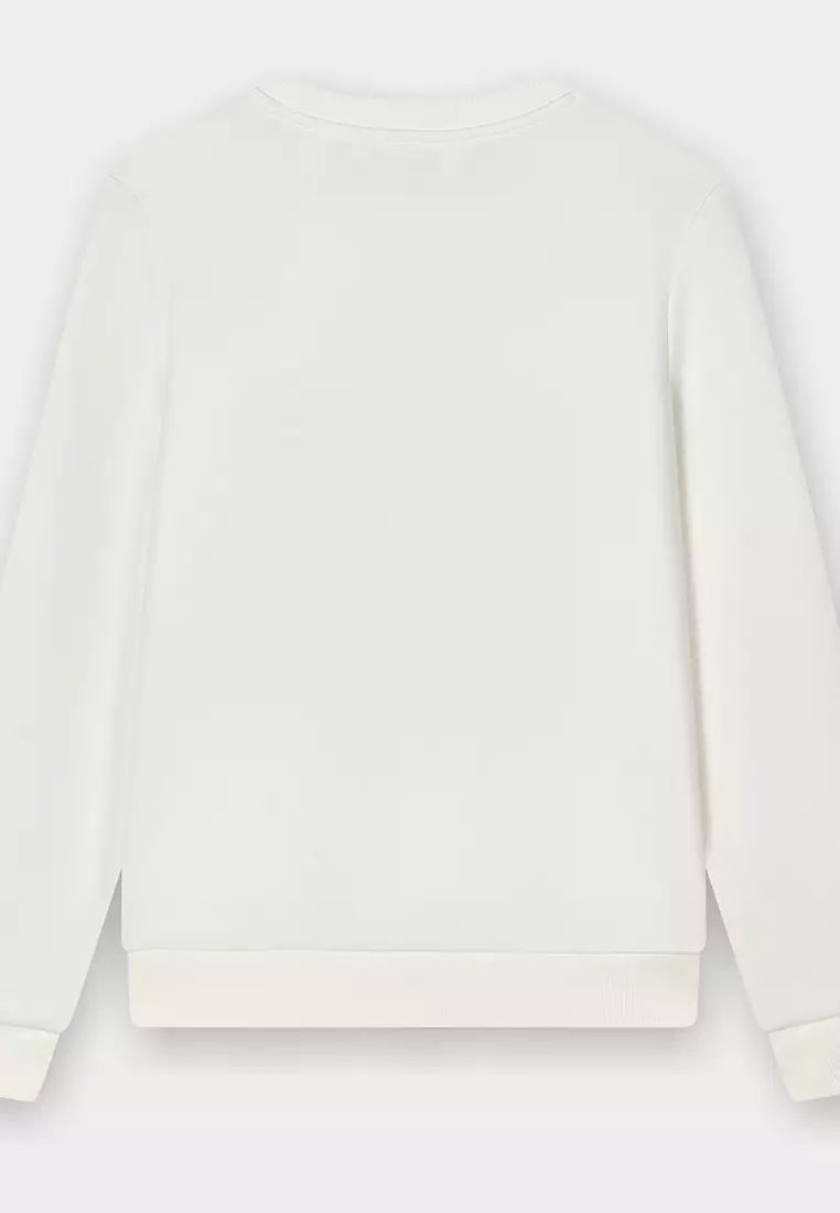 FILA CORE WHITE LINE HERITAGE Women's Pullover Sweater in White
