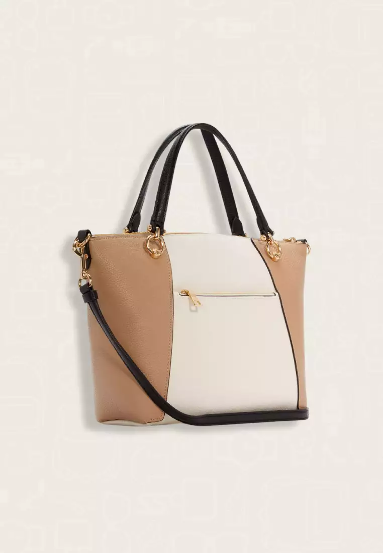 Coach Kacey Satchel Bag In Colorblock Chalk Multi