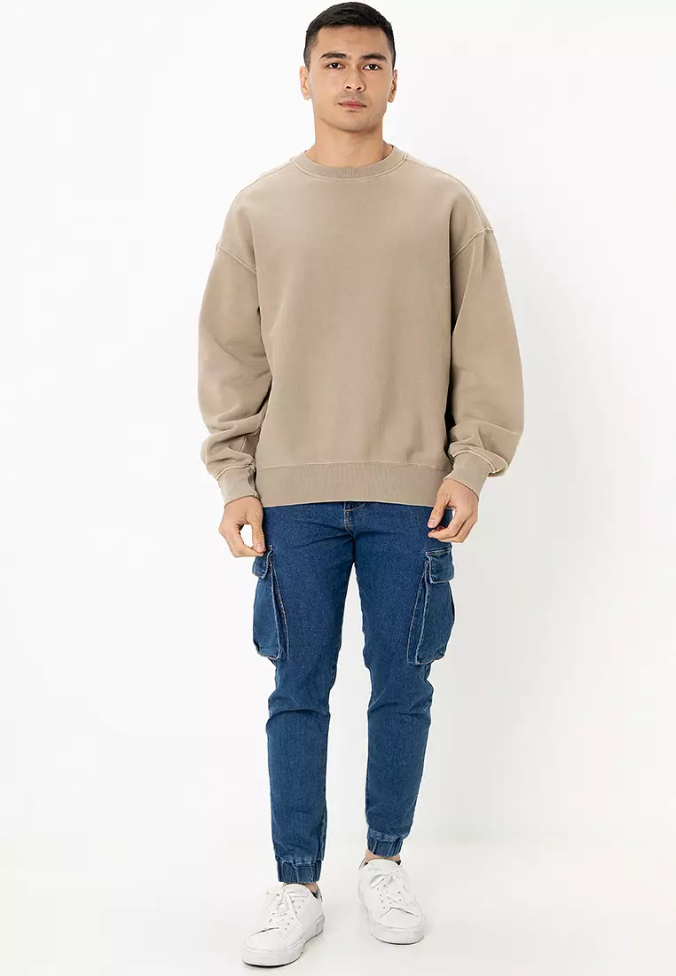 Slim Denim Joggers