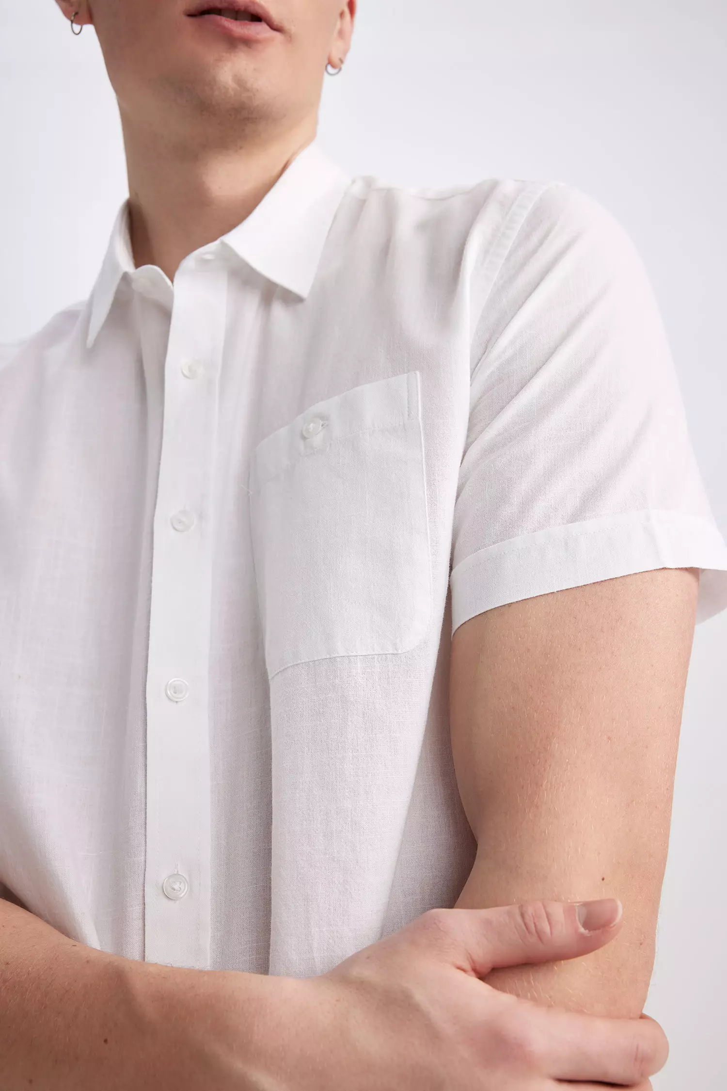 Regular Fit Short Sleeve Cotton Shirt