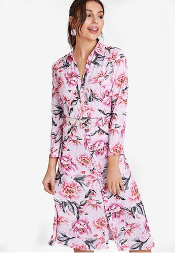 Buy Paper Dolls Blush Shirt Dress Zalora Hk