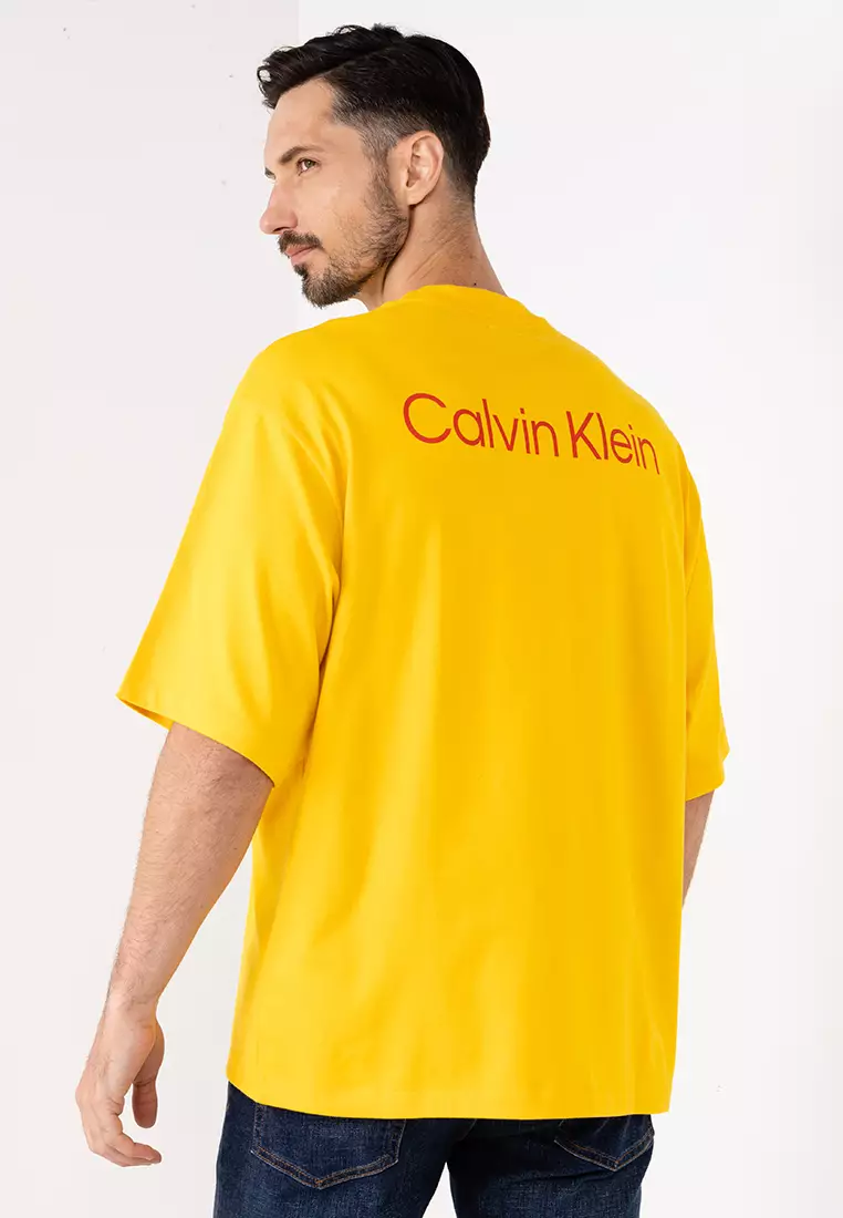 Buy Calvin Klein Jeans Crew Neck Slim Glitch Logo T-Shirt