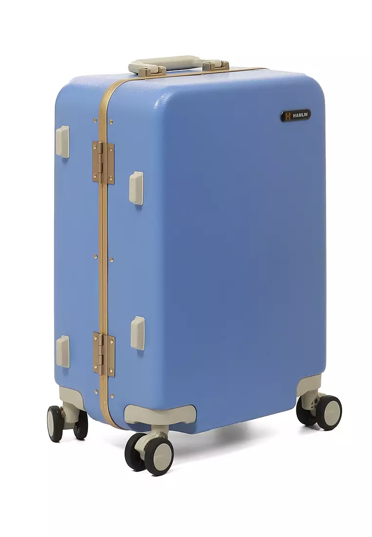 Carlton Tas Koper Alumunium Frame Size 20 Inch Travel Bag Unisex Large Compartment TSA Lock Material Polycarbonate ORIGINAL - Blue