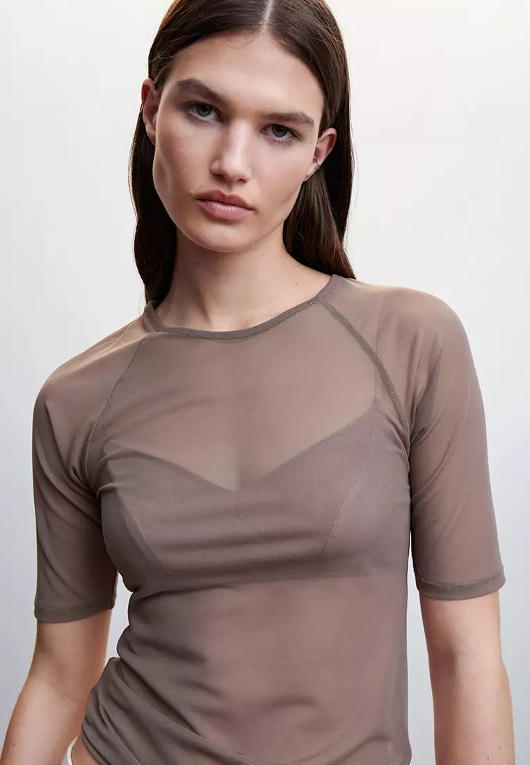 Semi-Transparent Bra Top