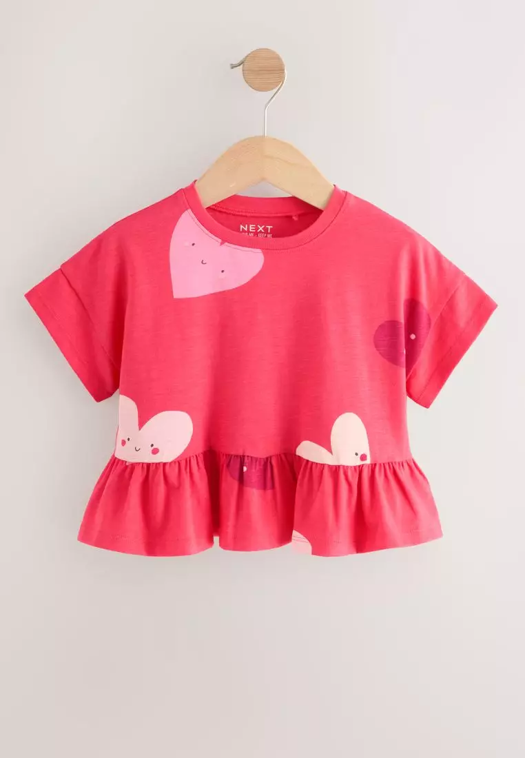Short Sleeve Peplum T-Shirt Standard
