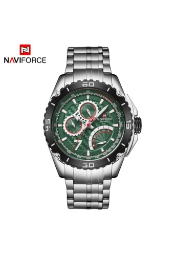NAVIFORCE green Naviforce Green Dial With Silver Stainless Steel Strap Men Watch NF9183 S/GN DD594ACA18C117GS_1
