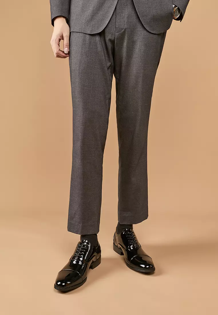 亮面仿皮三接頭商務鞋 KB24998-122