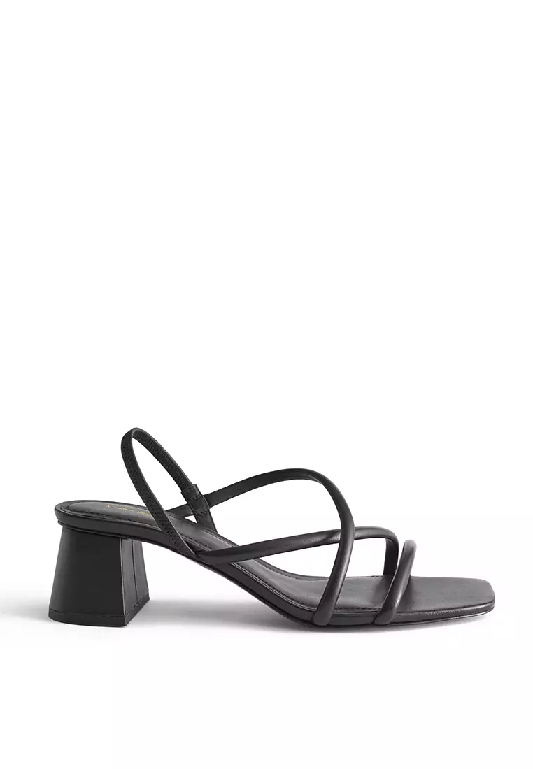 Discount on & Other Stories  shoes - SKU: Chunky Strap Heeled Leather Sandals
