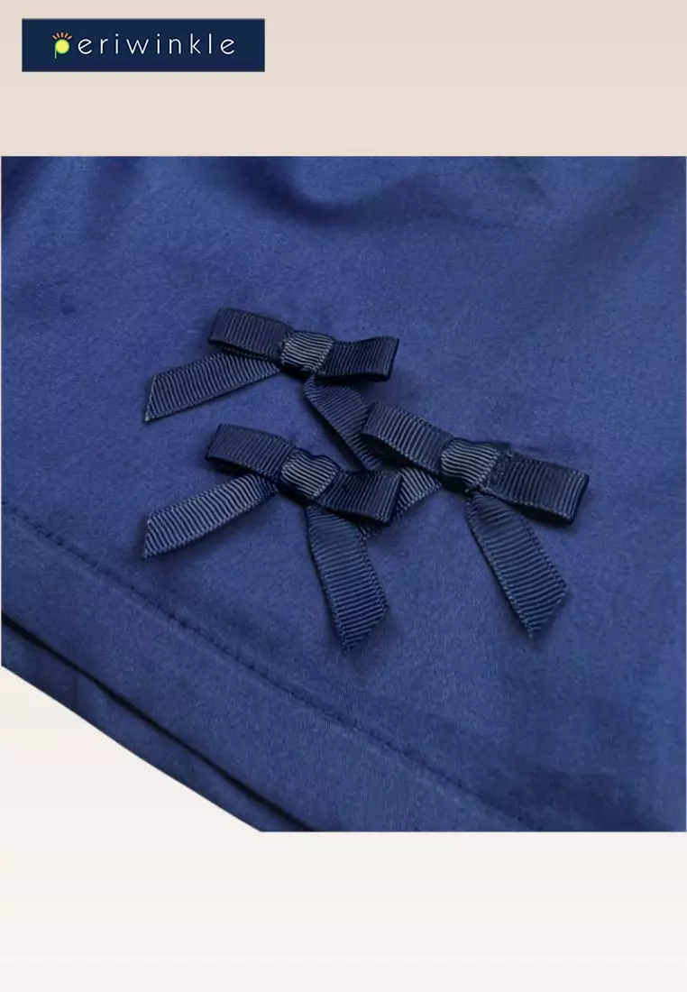 Ines  Girls 2-pc Smock with Embroidery Top and Skirt with headband