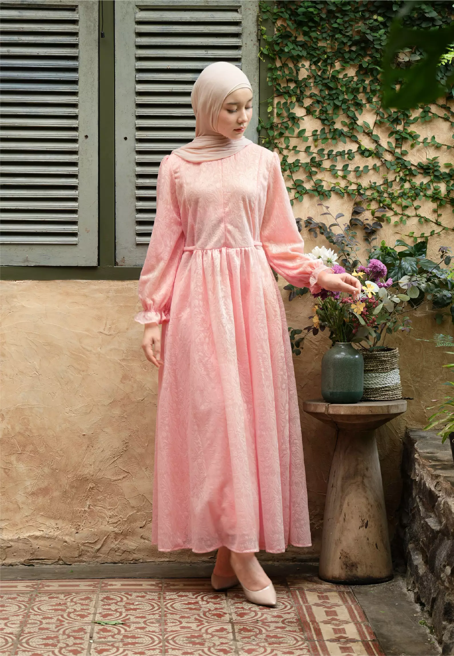 Hamidah Dress - Peony