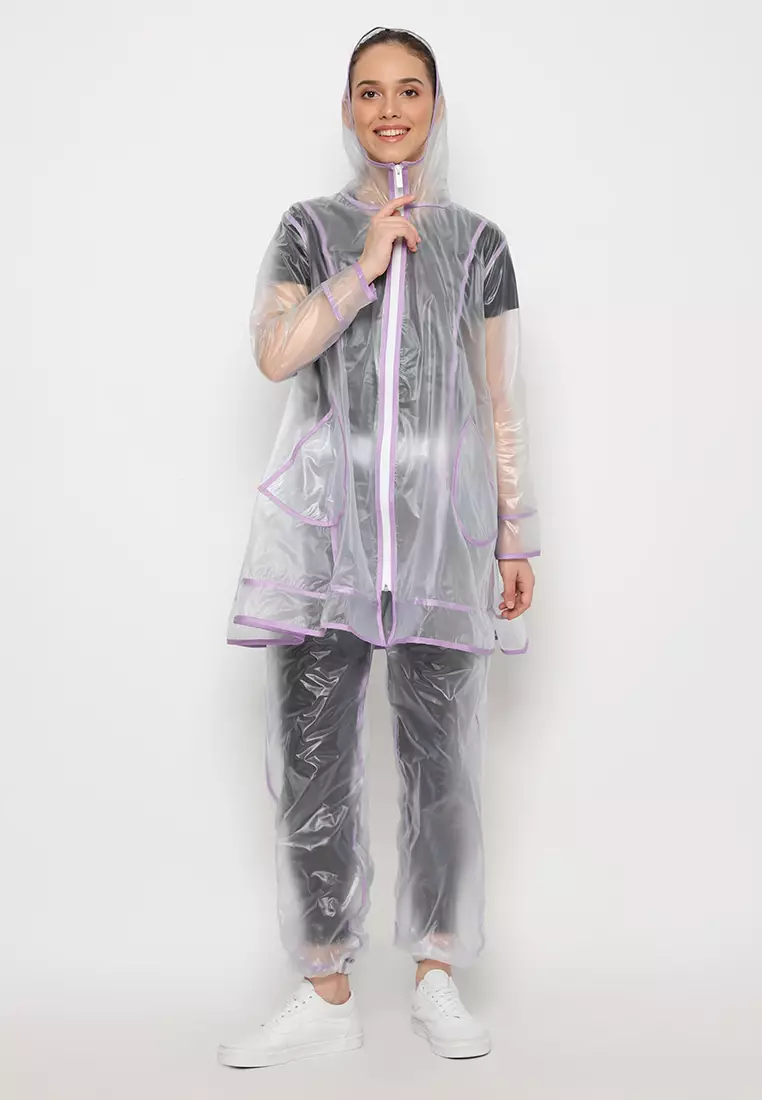 Qara Raincoat Purple