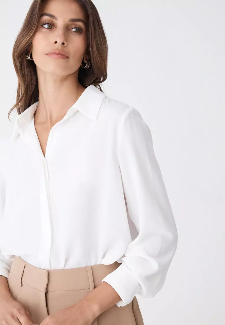 Kevin Relax Fit Crepe Shirt