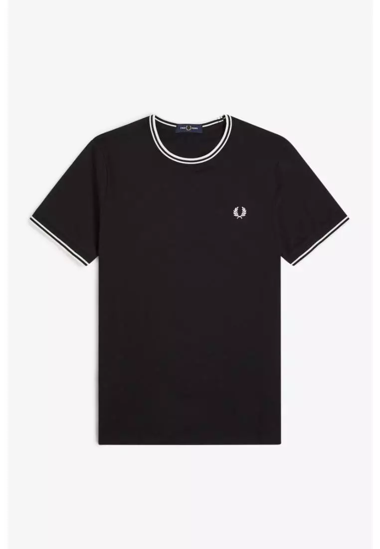 Fred Perry M1588 Twin Tipped T-Shirt (Black)