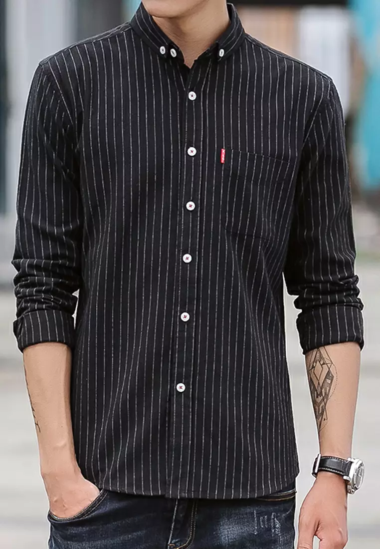 Slim Stripe Long Sleeved Shirt C1620