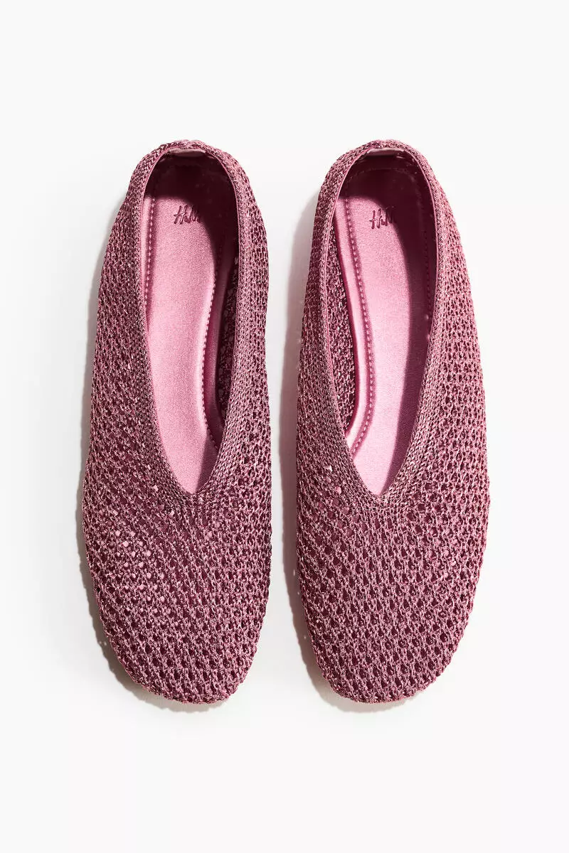 Braided ballet flats
