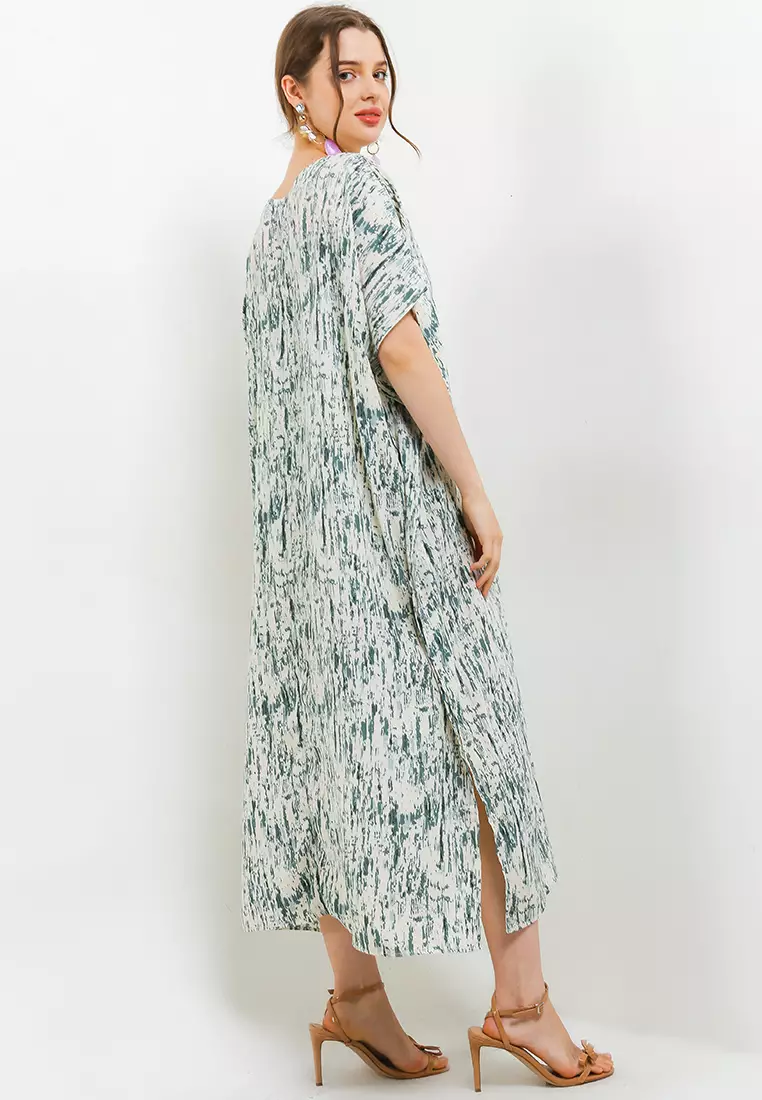 V Neck Printed Kaftan