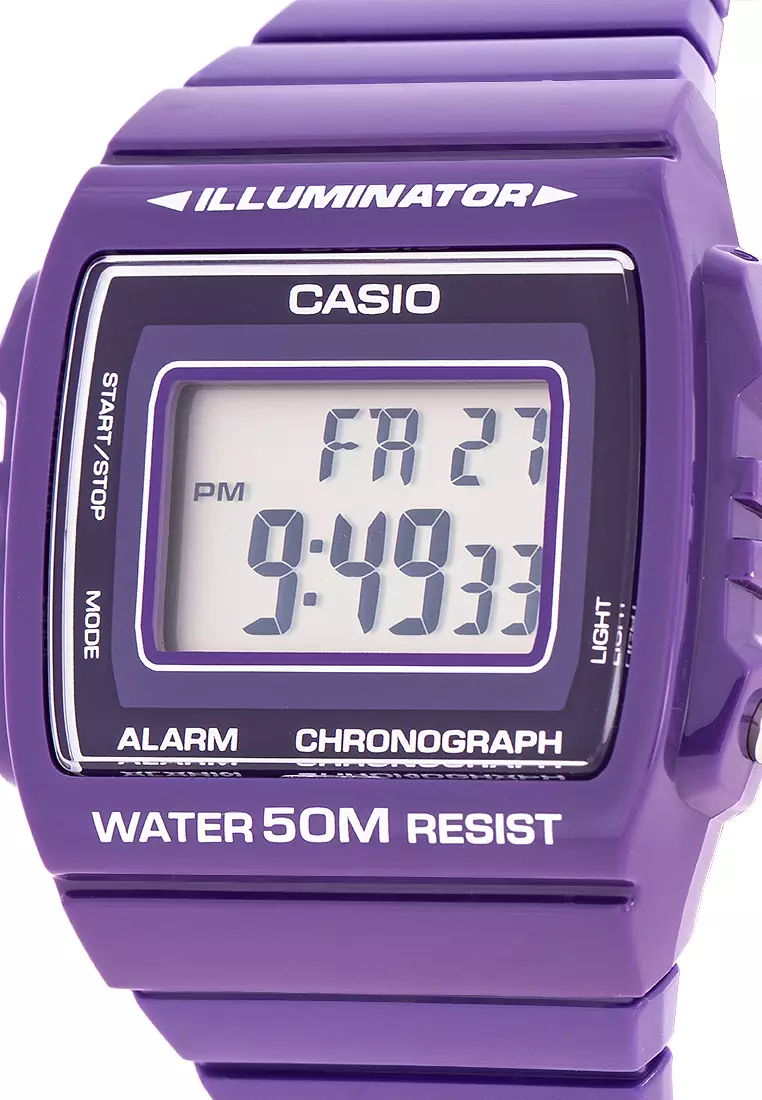 Casio Illuminator hotsell women's Digital Sports watch. Purple face. 3226, LW-202H