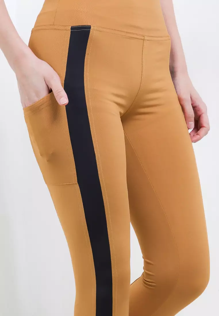 Celana Panjang Legging Olahraga Ladies Sport Long Pants Active Sport Olahraga Senam Yoga Pilates Gym Ketat Spandex