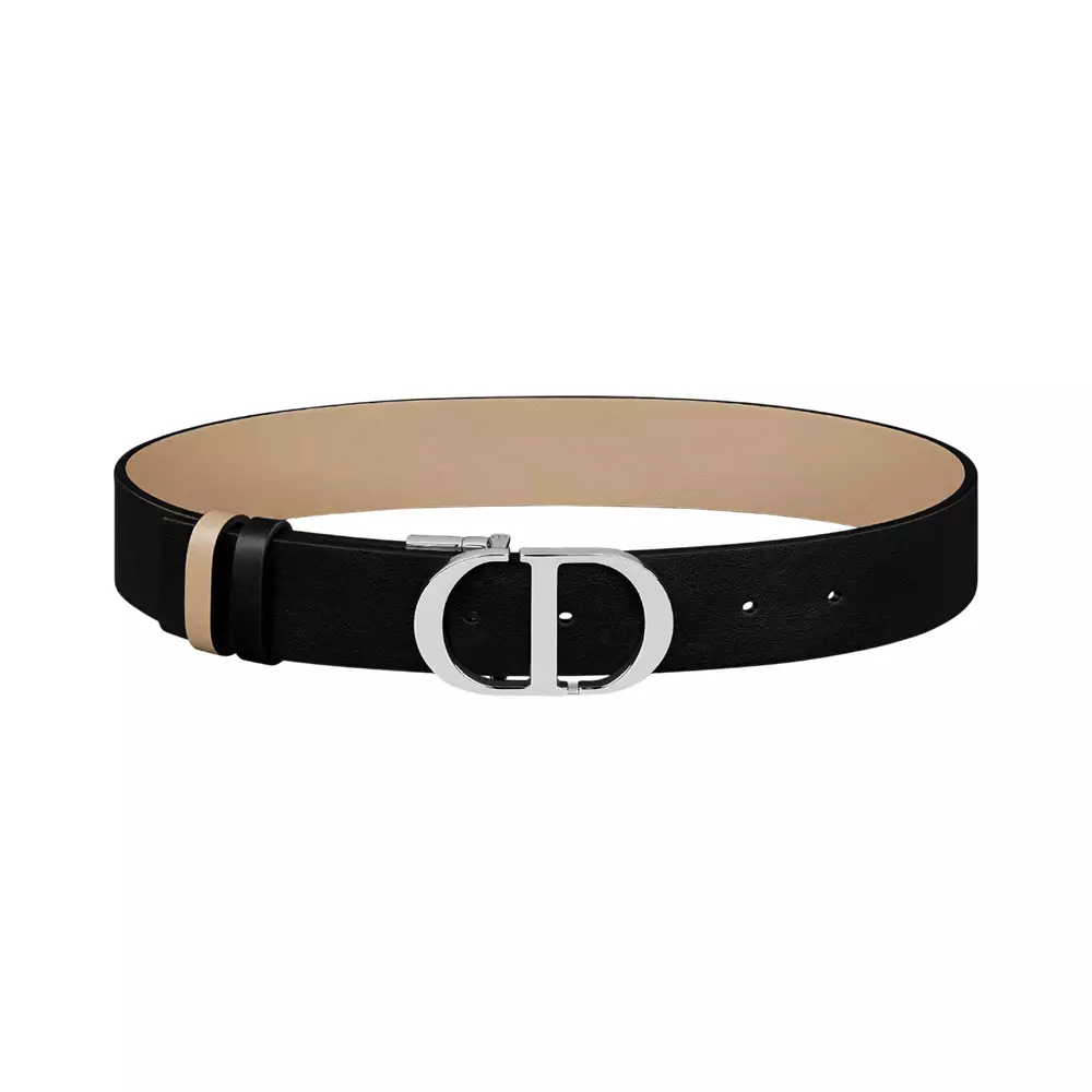 30 Montaigne Reversible Belt 35mm Black Biscuit