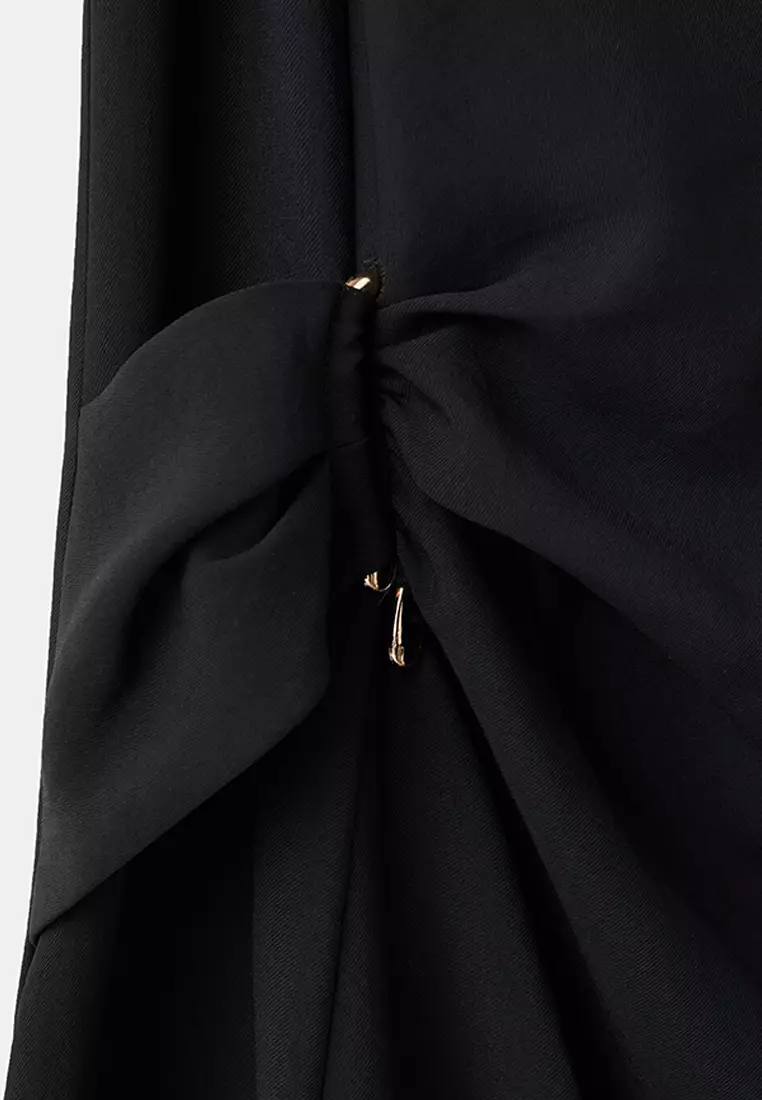 Buy Mango Short Asymmetrical Sleeve Dress 2026 Online | ZALORA Philippines