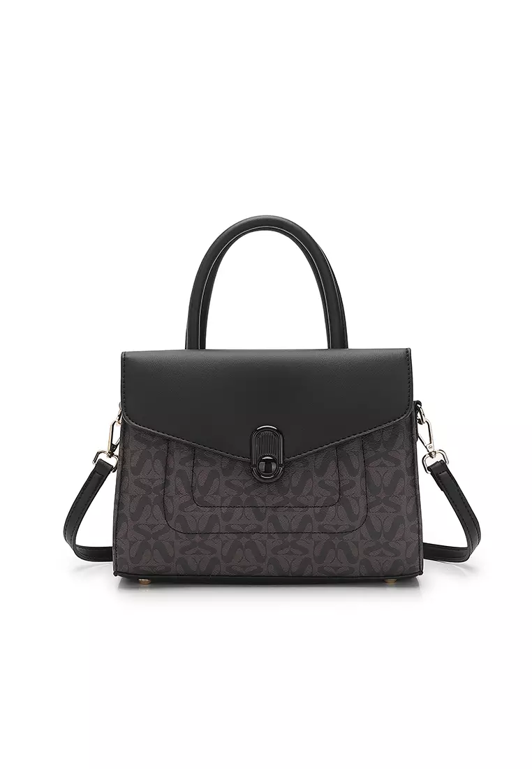 Women's Top Handle Bag / Sling Bag / Crossbody Bag (Tas Selempang / Tas Tangan) - Hitam