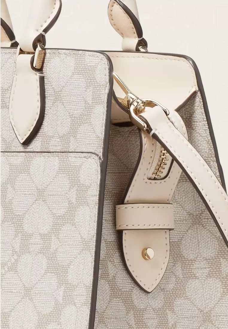 Kate Spade Signature Spade Flower Small Satchel Dark Beige Multi