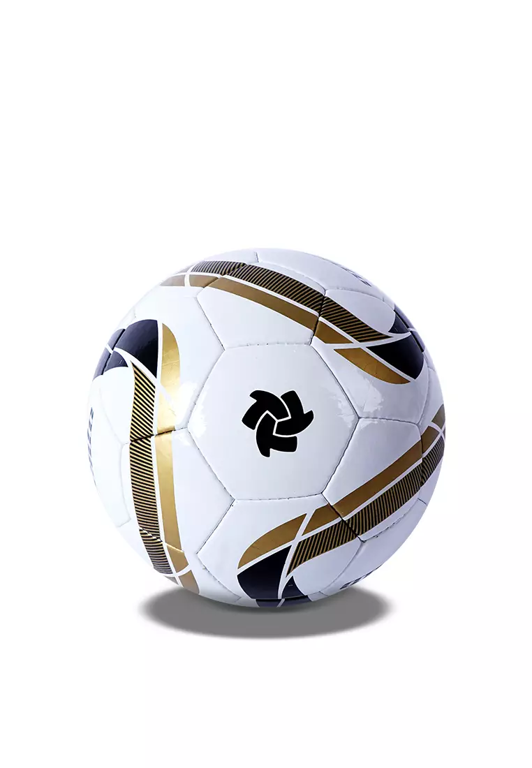 Tiento Bola Sepak Soccer Football Jabulani White Gold Ball Size 5 Include Pentil