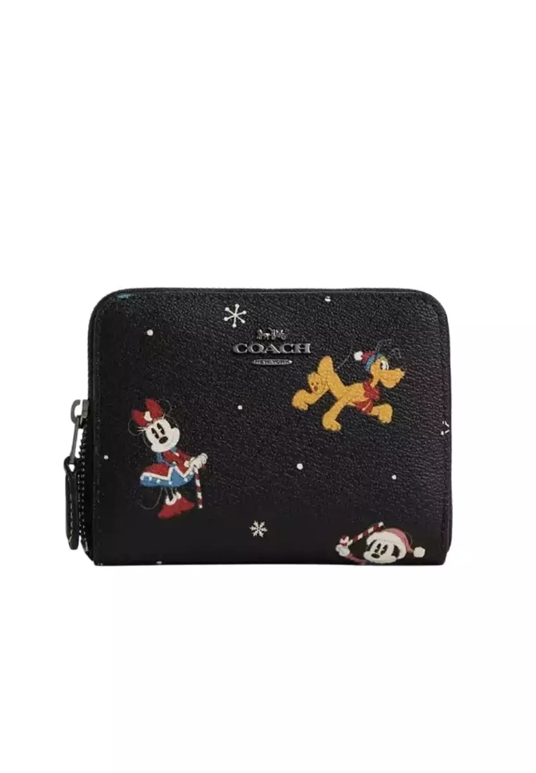 Coach Disney X Coach Small Zip Around Wallet (CN028) QB Black